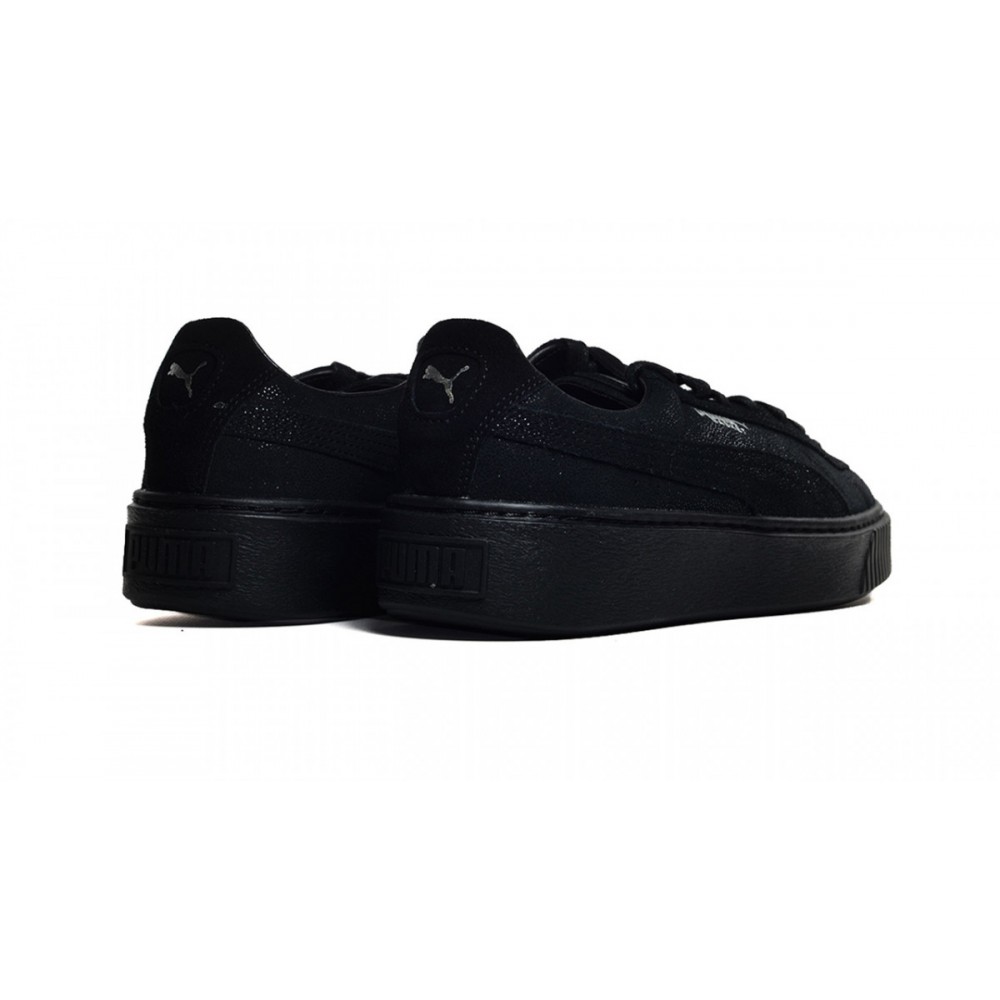 puma platform bambino porpora