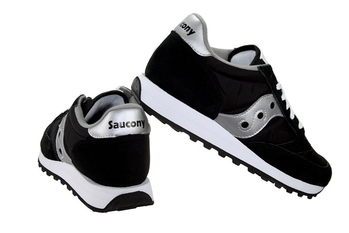 scarpe saucony nere e argento