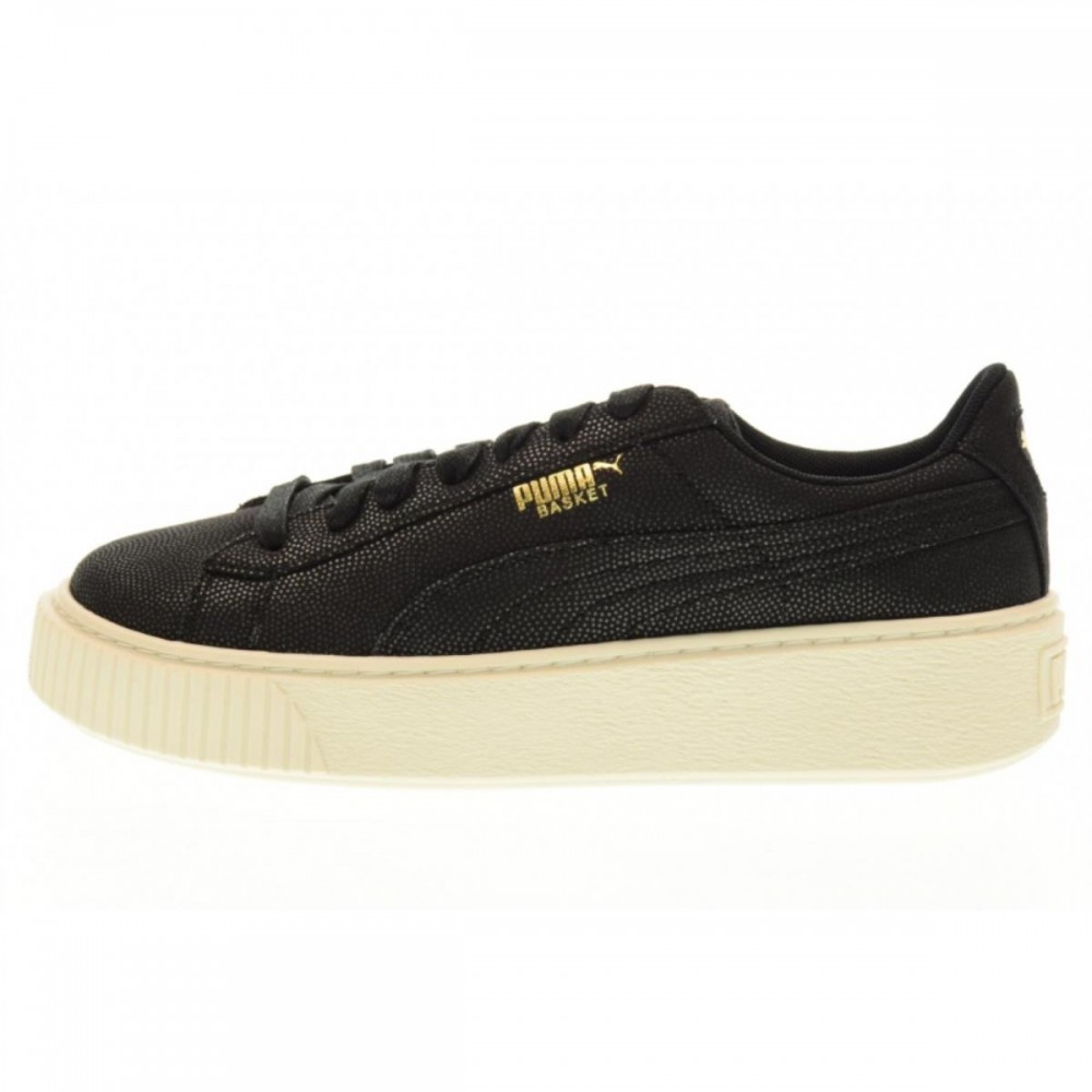puma basket platform donna blu