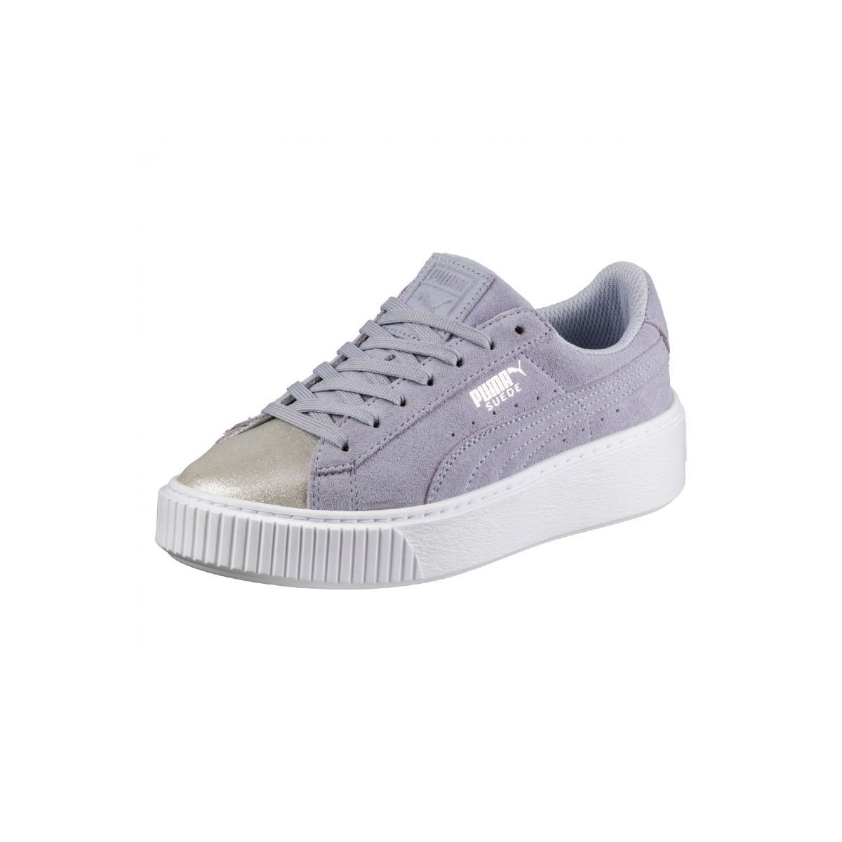 puma platform bambino grigio