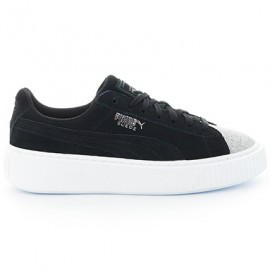 puma platform bambino nero