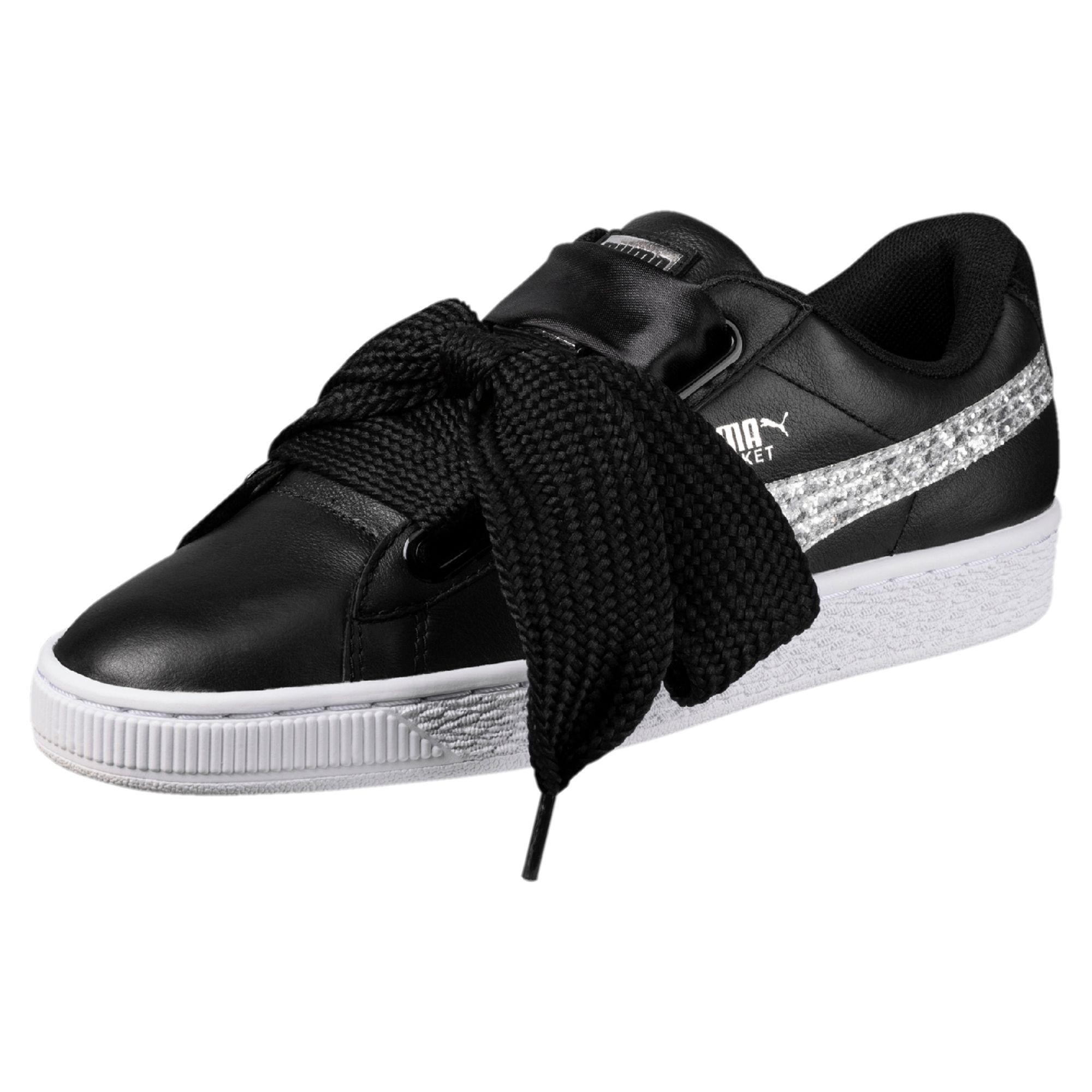puma basket heart donna nere