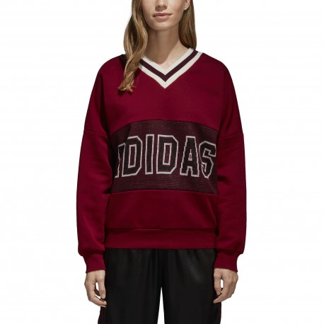 felpa adidas bordeaux donna
