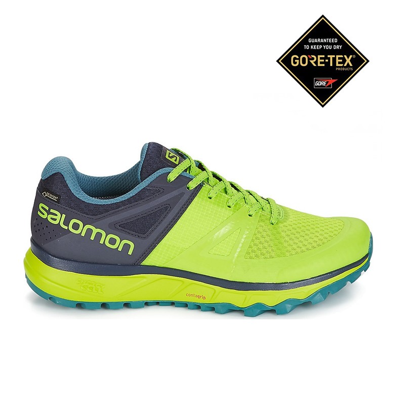 Trekking Salomon Scarpe Trail Running Trailster Gore Tex Lime Uomo 