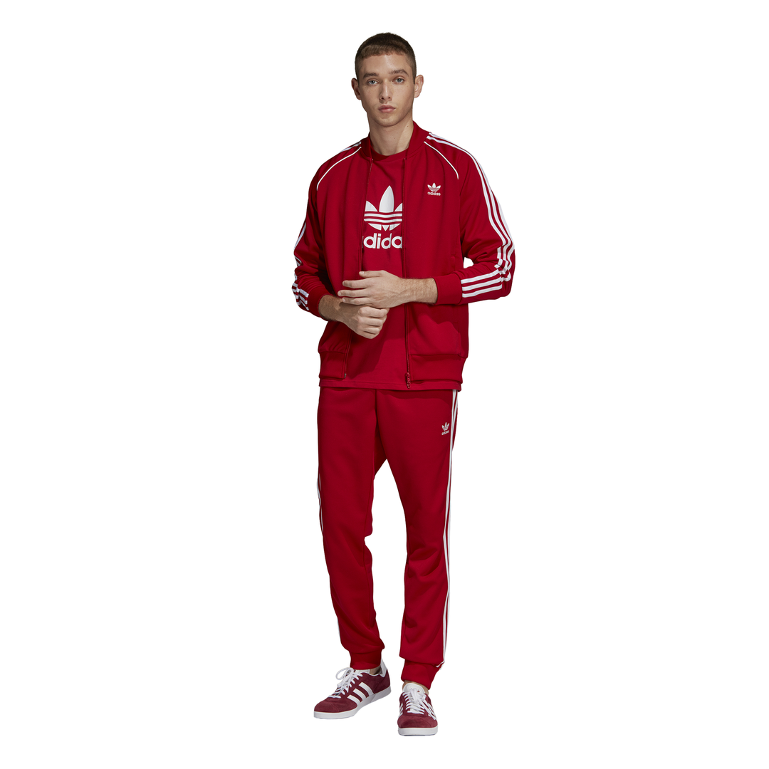 tuta adidas rossa uomo