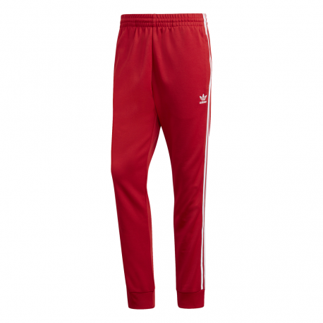 pantaloni adidas rossi