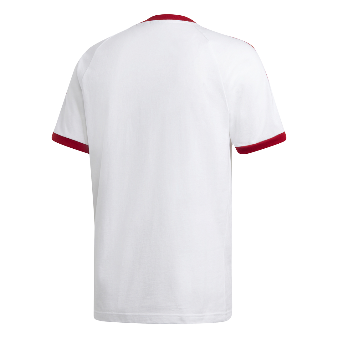 felpa asics rossa strisce bianche