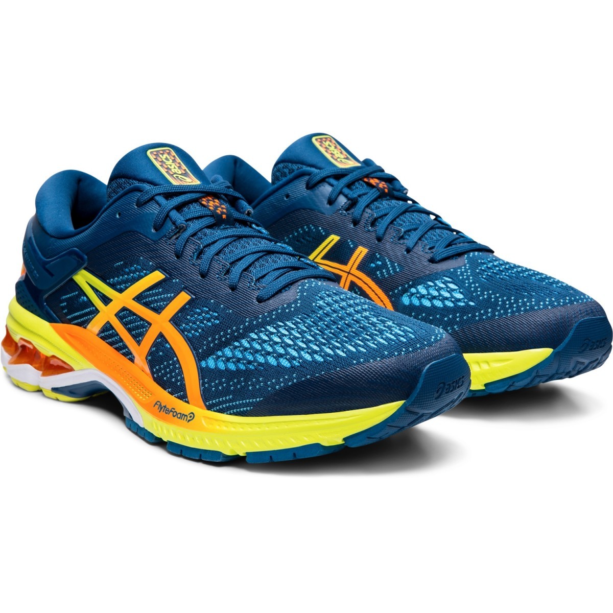 1011a712400 ASICS Scarpe da corsa uomo GEL KAYANO 26 in bluarancione