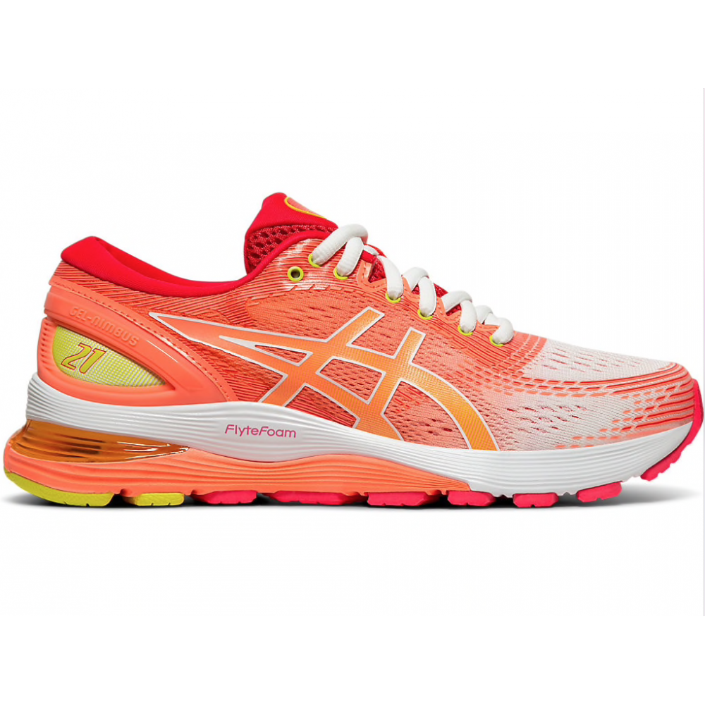 Running Asics Scarpe Running Gel-Nimbus 21hite Sun Coral Donna 1012