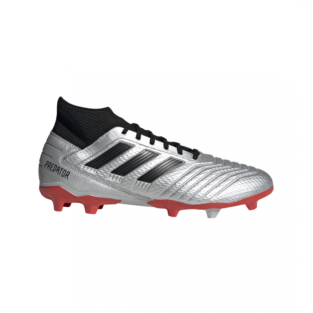 calcio ADIDAS scarpe da calcio predator 19.3 fg argento nero