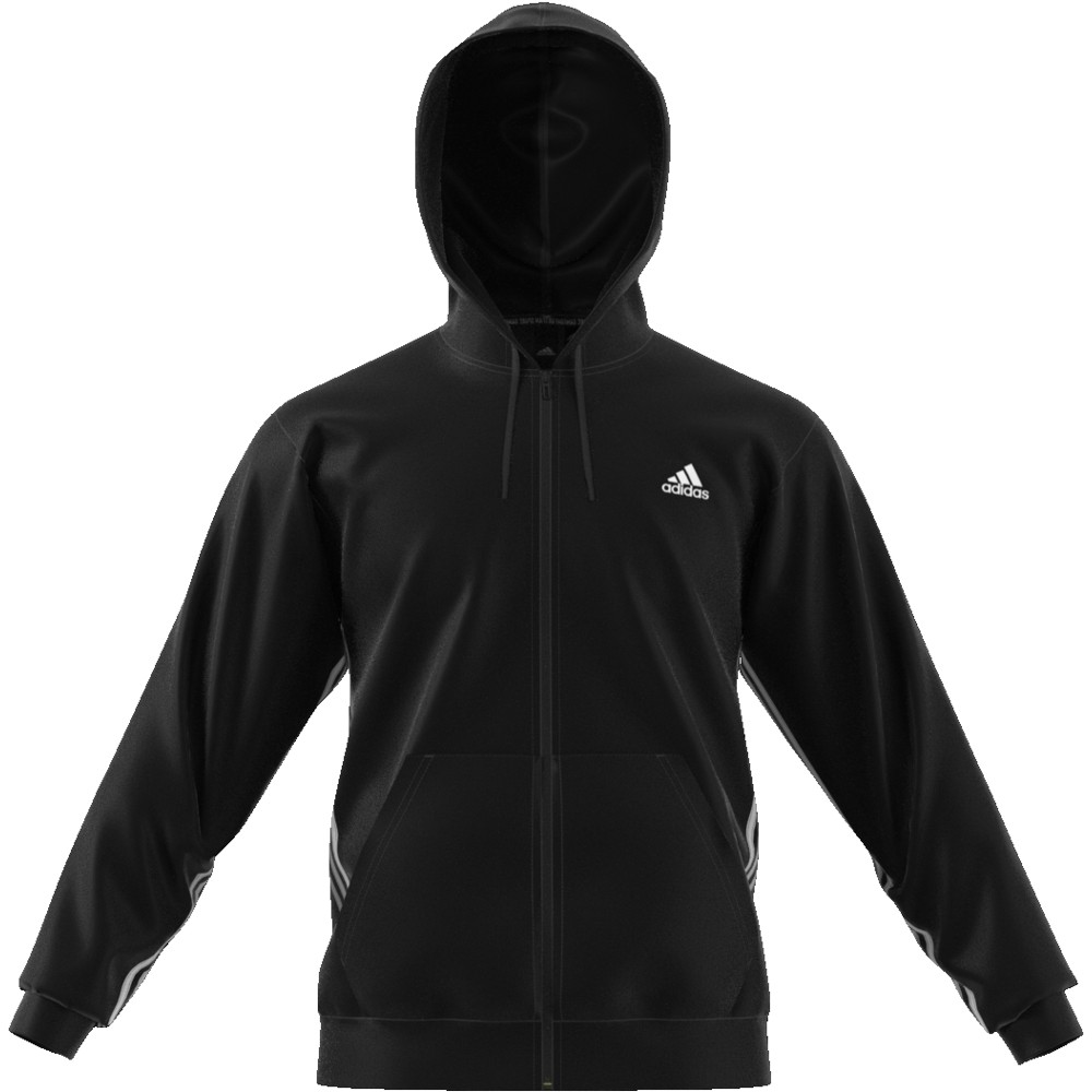 felpa con zip e cappuccio adidas