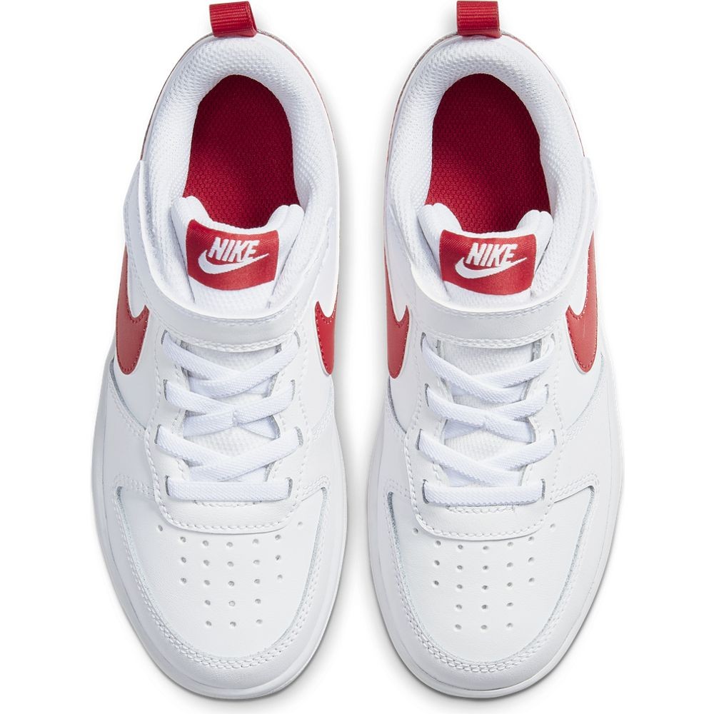 Style Nike Sneakers Court Borought Low Psv Bianco Rosso Bambino BQ5