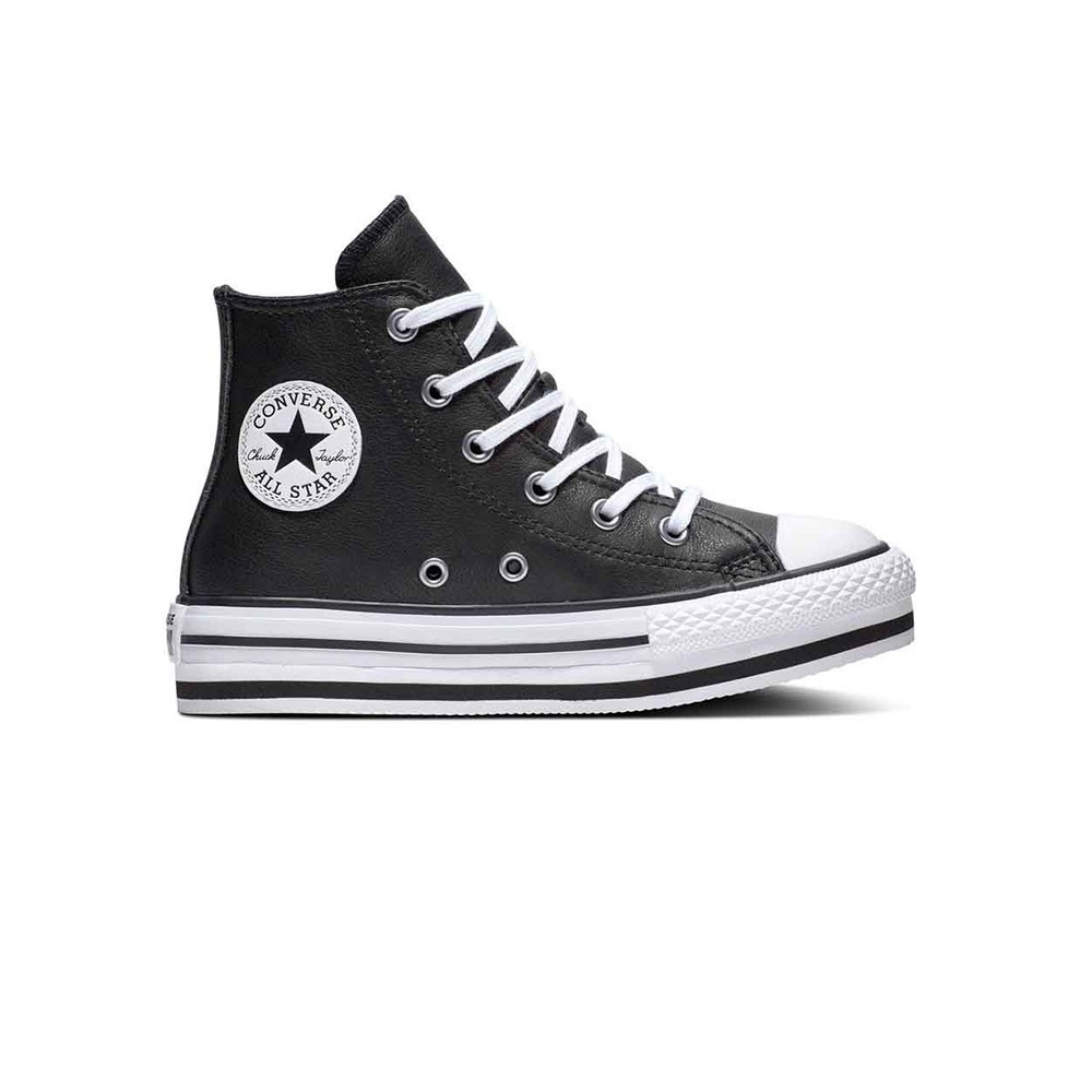 Palestra Converse Sneakers All Star Eva Lift Hi Nero Bianco Bambino